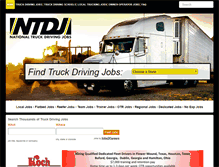 Tablet Screenshot of nationaltruckdrivingjobs.com